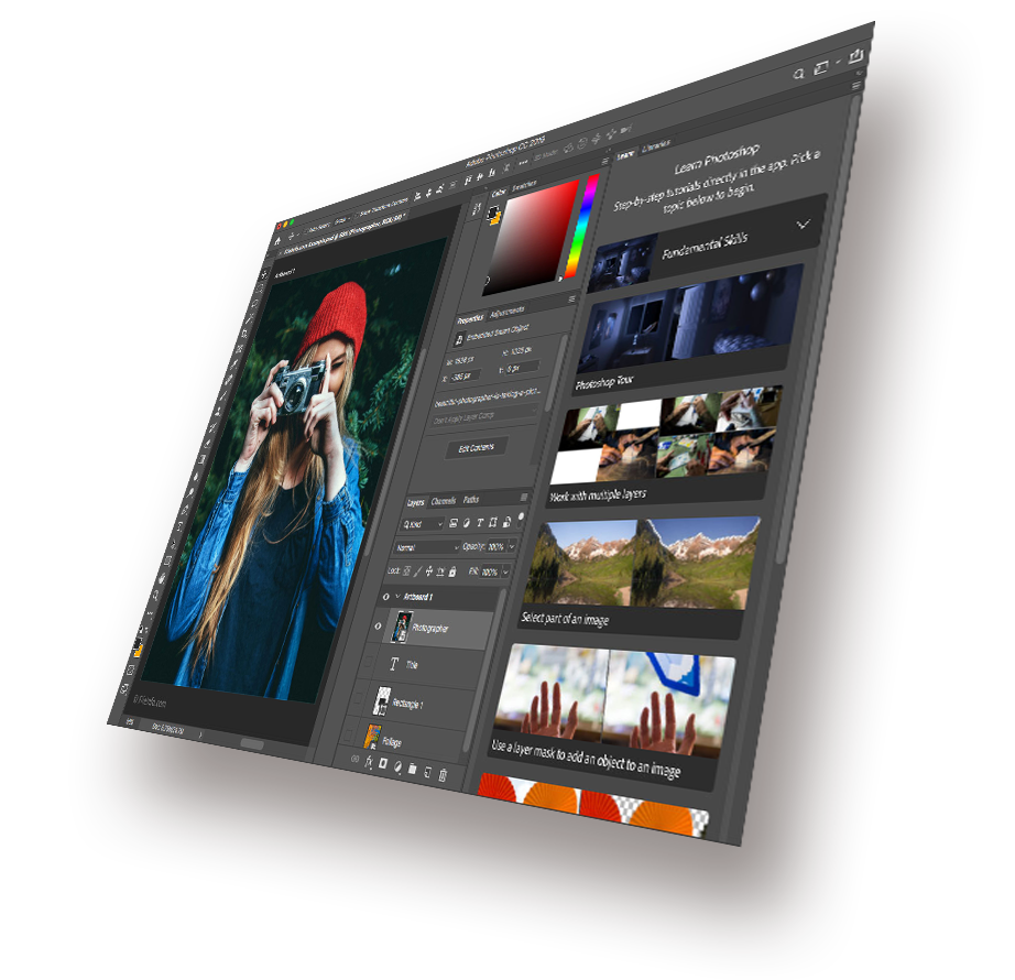 Adobe Creative Suite interface with the original X-MAX Print visual workspace